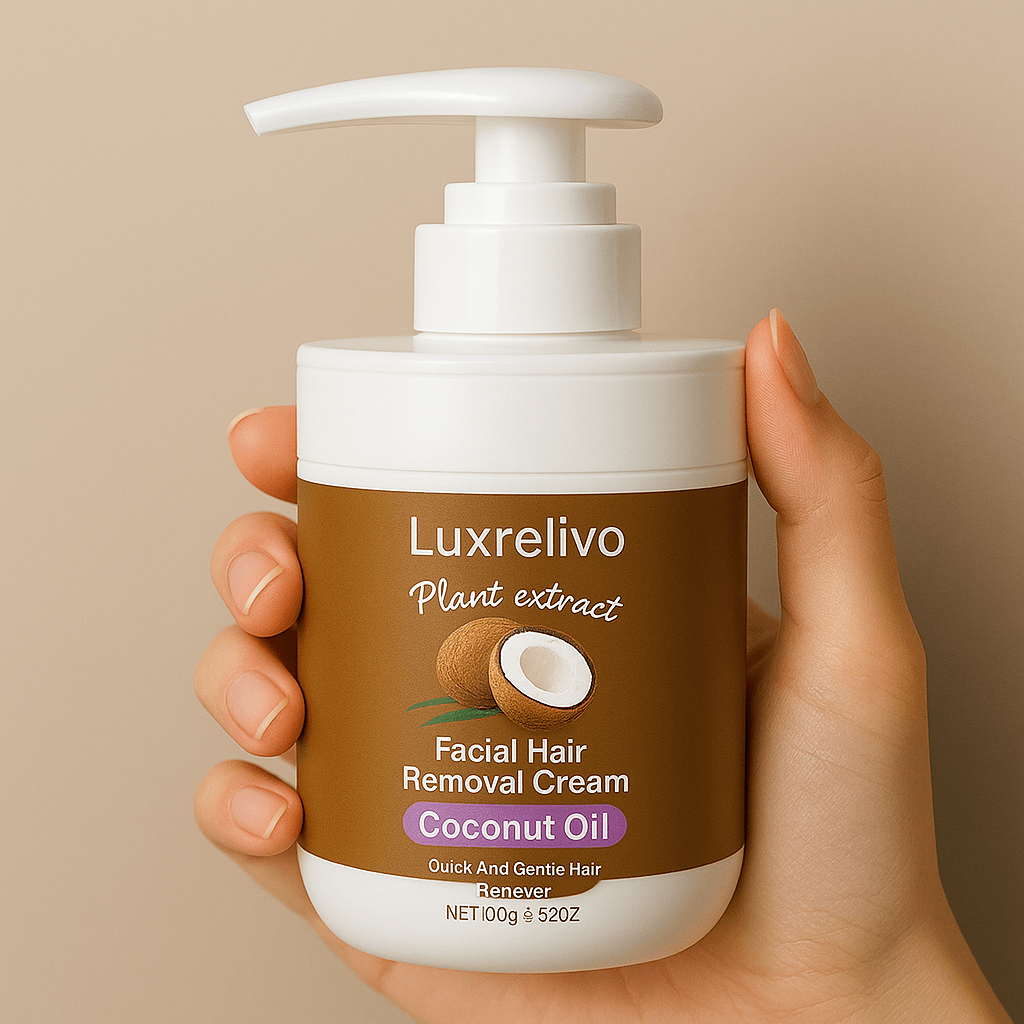 Luxrelivo Coconut Oil Lip Hair Removal Cream - Luxrelivo