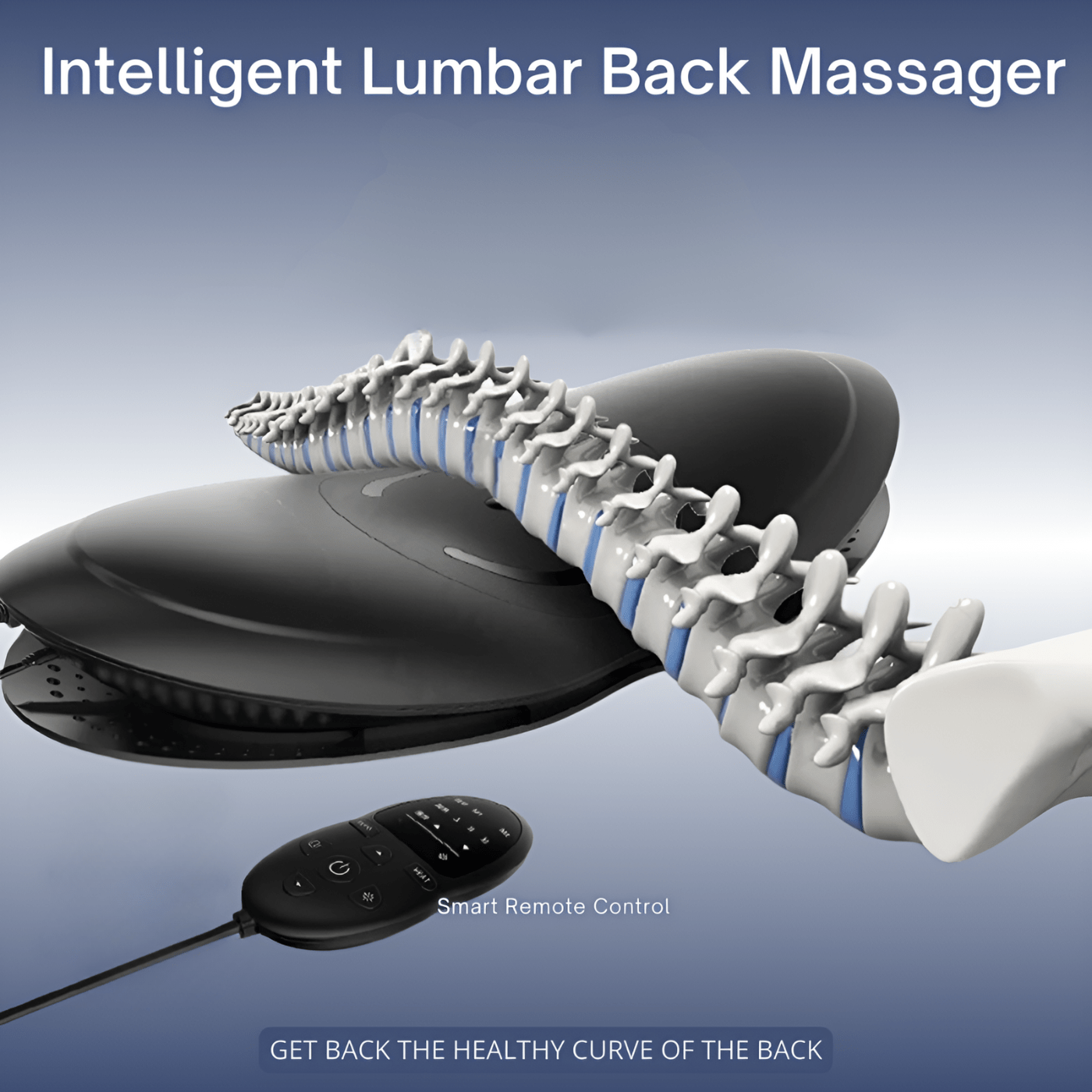 Electric Lumbar Traction Waist Back Massager Fatigue Relief Stretcher - Luxrelivo