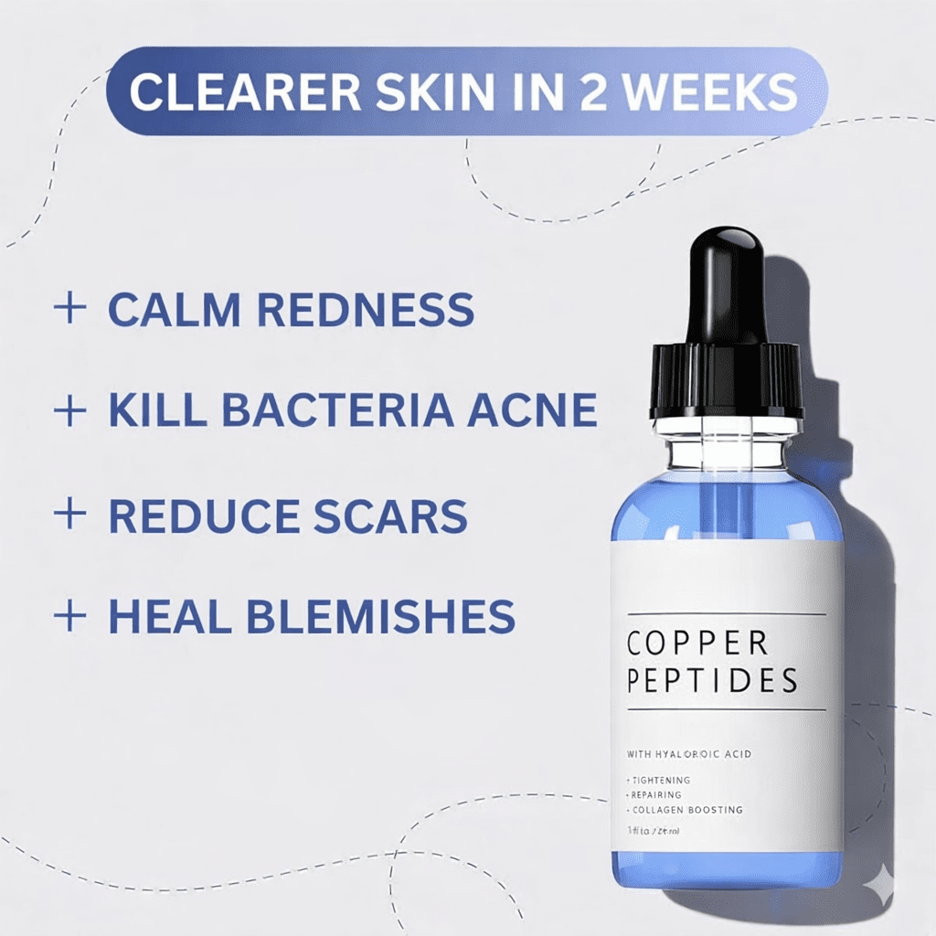 GHK - Cu Copper Peptide Serum – Skin Barrier Support & Hydration – 29ml - Luxrelivo