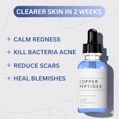 GHK - Cu Copper Peptide Serum – Skin Barrier Support & Hydration – 29ml - Luxrelivo