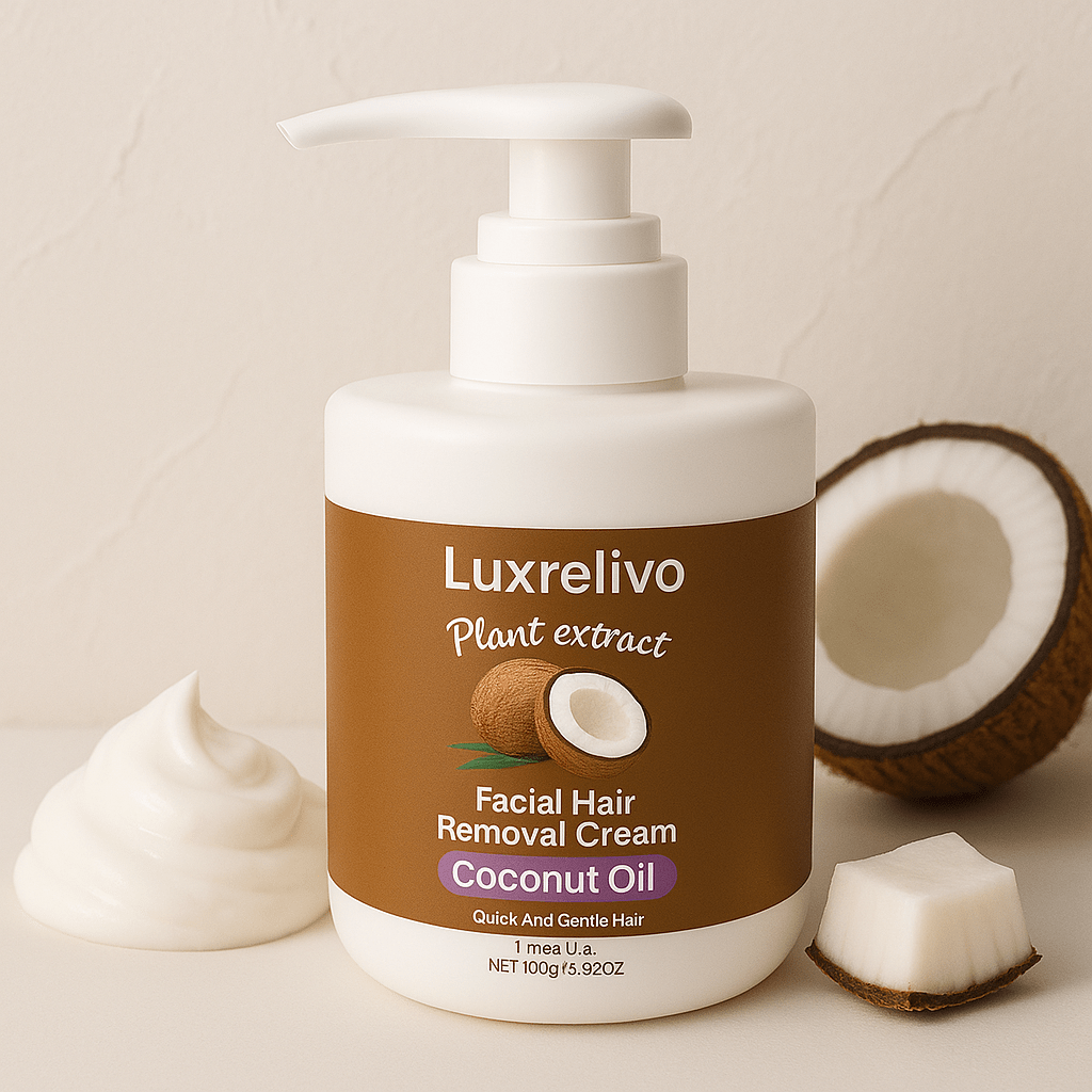 Luxrelivo Coconut Oil Lip Hair Removal Cream - Luxrelivo