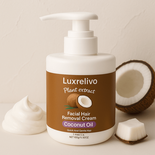Luxrelivo Coconut Oil Lip Hair Removal Cream - Luxrelivo