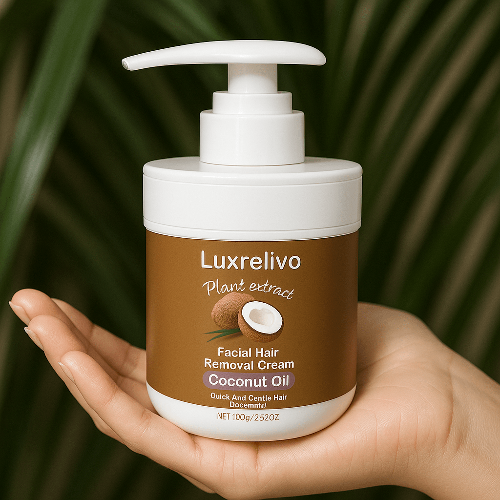 Luxrelivo Coconut Oil Lip Hair Removal Cream - Luxrelivo
