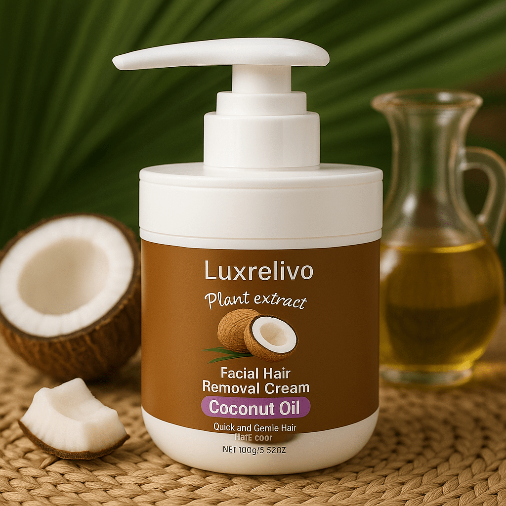 Luxrelivo Coconut Oil Lip Hair Removal Cream - Luxrelivo